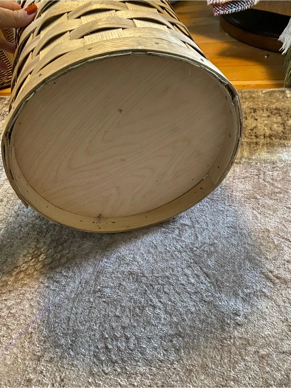 Ancient Age Kentucky Straight Bourbon Whiskey Woven Wooden Splint Basket Cooler